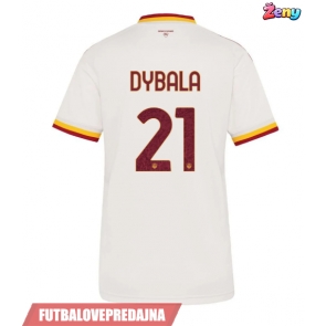 Lacne Ženy Futbalové dres AS Roma Paulo Dybala #21 2026-27 Krátky Rukáv - Preč